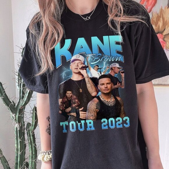 Kane Brown World Tour 2023 T-Shirt Country Music Concert Fan Graphic Gift Tee 05 - Picture 1 of 5